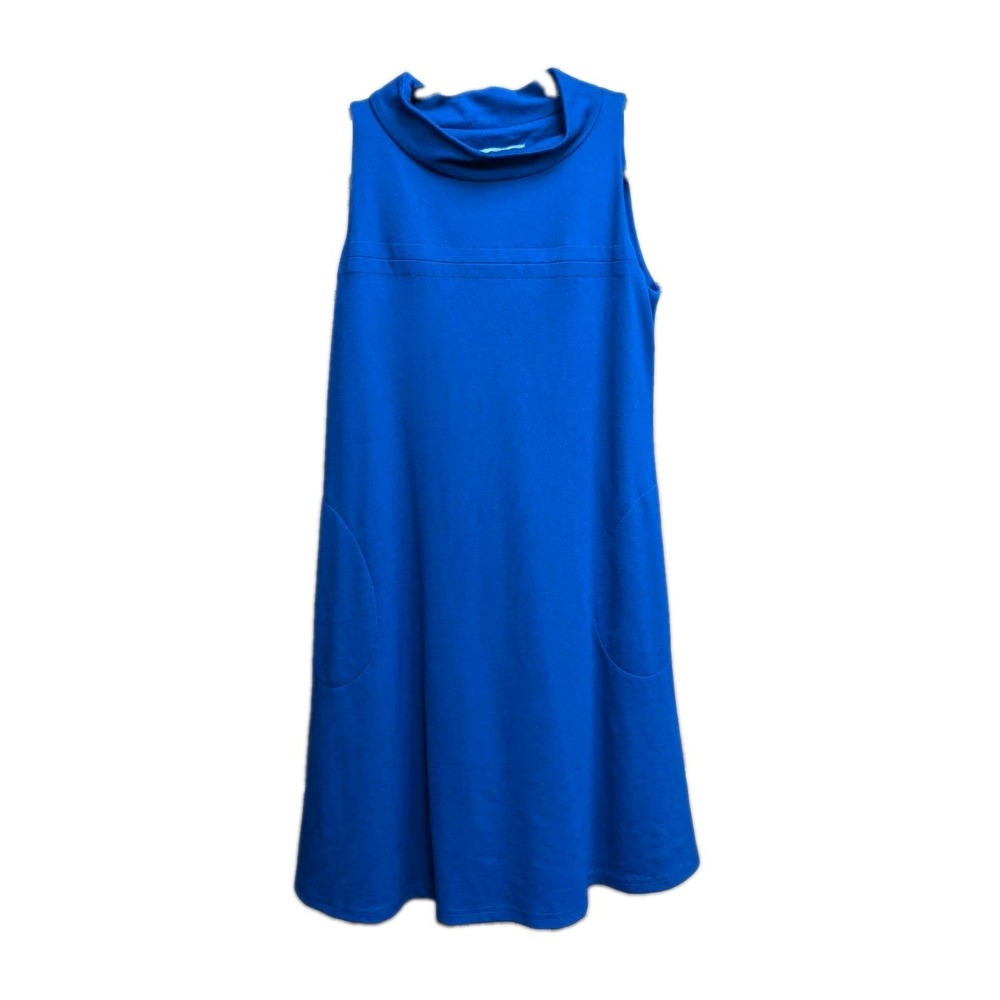Sara Campbell Women's Dress XS Royal Blue Heavy Knit Workwear Stretchy Pullover